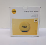 Yale Outdoor Siren Yellow Up to 100dB Adjustable Siren (box damaged /no fixings)