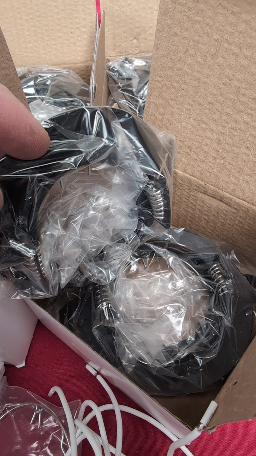 10 X Modern Recessed Ceiling Light Frame for Kitchen Round Black Finish Fittings