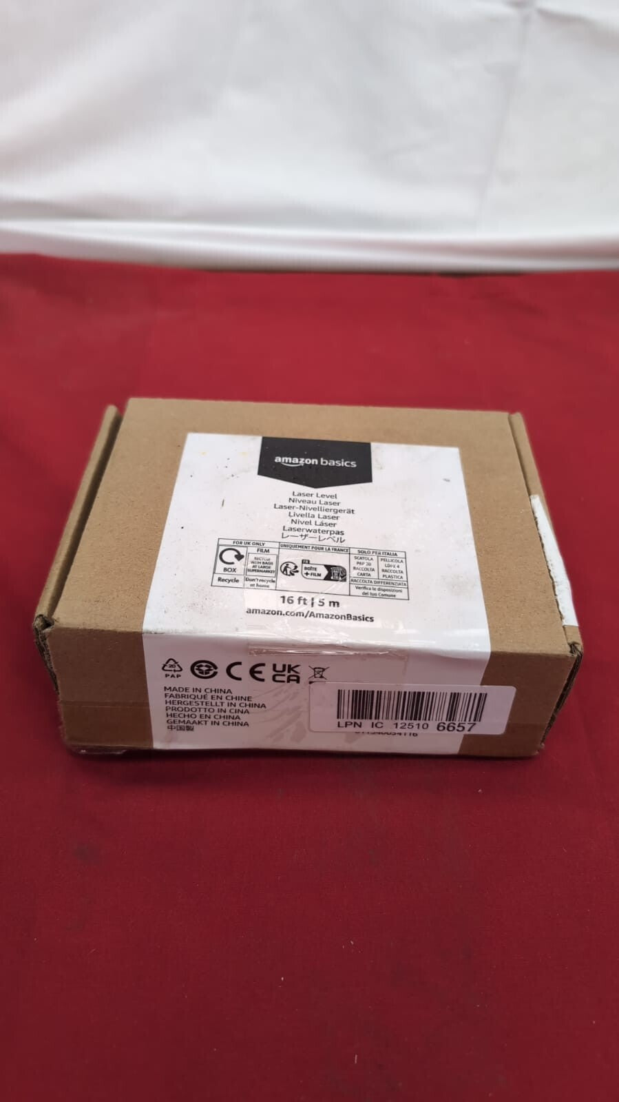 Amazon Basics 360 Degree Rotating Non-Adjustable Laser Class (box damaged)