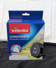 Vileda Cordomatic Retractable Washing Line with 15m Outdoor Clothes Line
