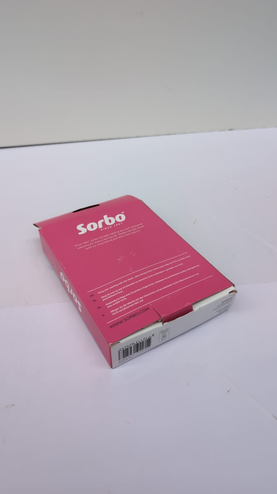 Sorbo Birchwood Wooden Pegs, 36 Pack, Non-Splinter, 7 Coil Spring(box damaged)
