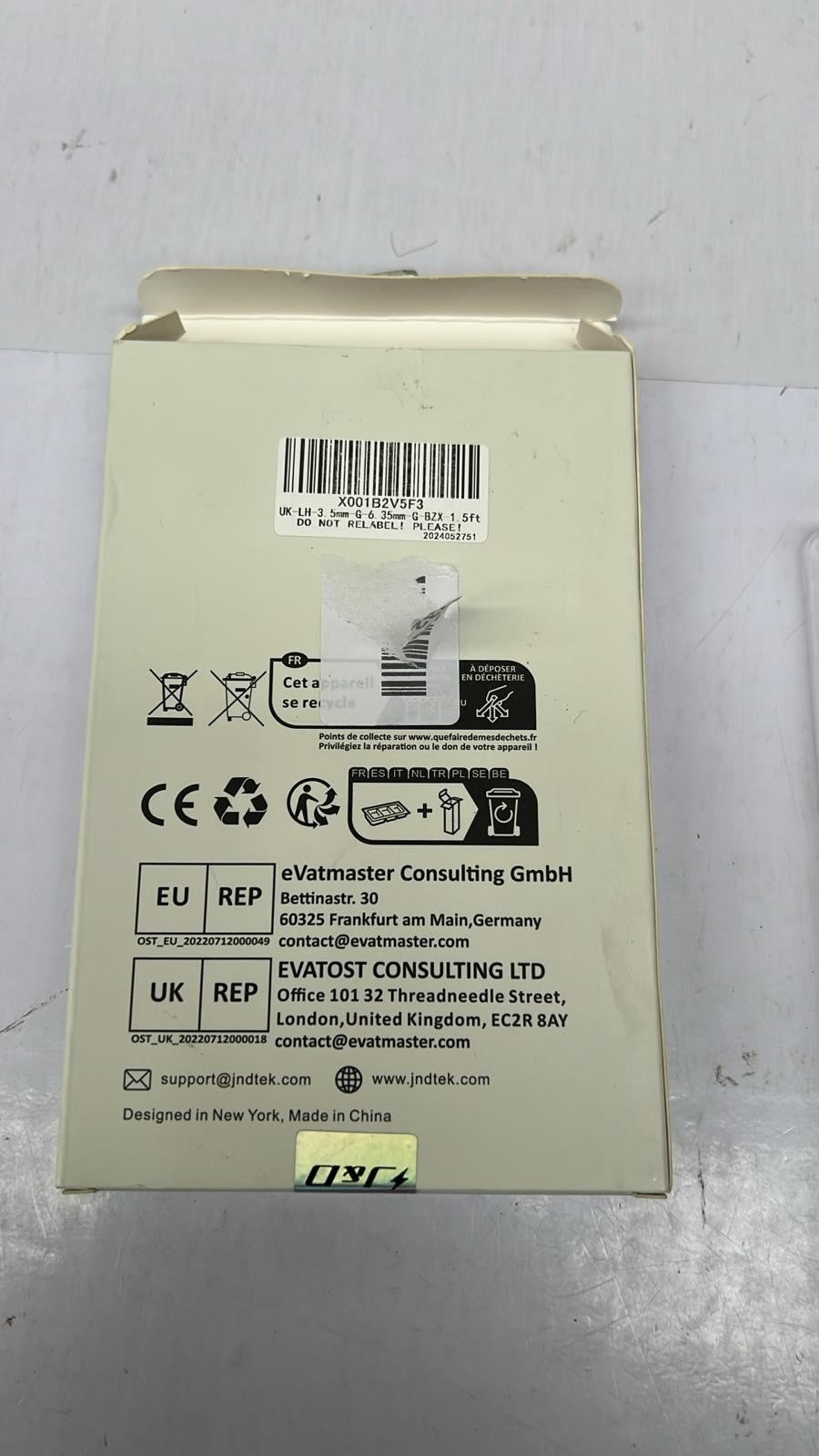 L&D 3.5mm to 6.35mm Audio Jack Cable