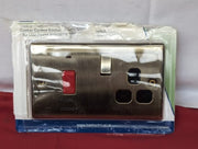 BG Electrical Cooker Switch with Socket and LED, Control (packaging damaged)