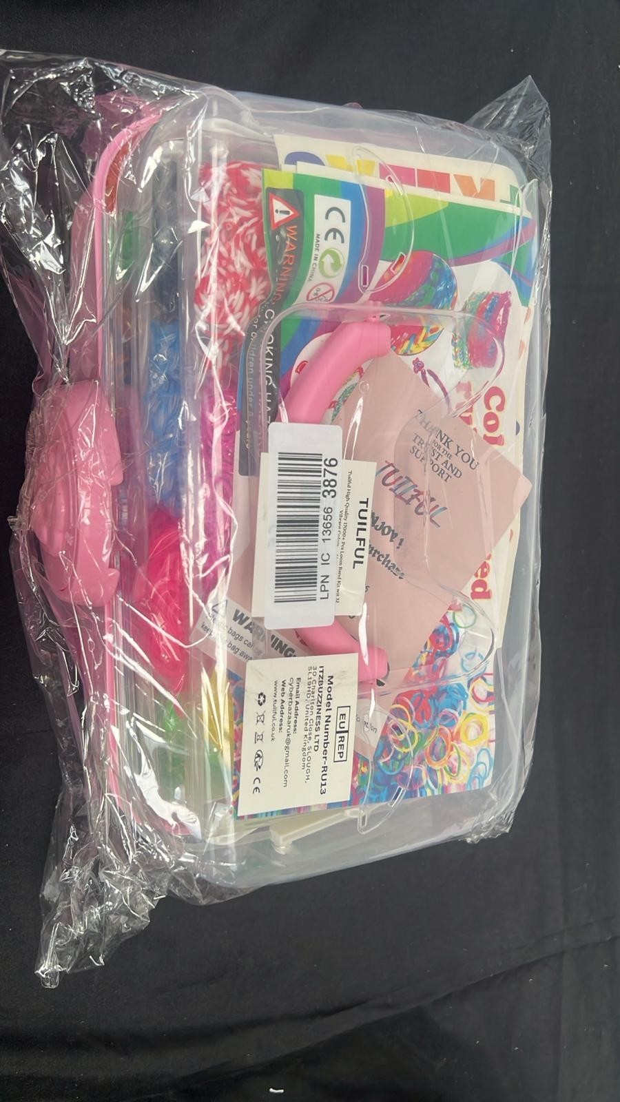Tuilful 17,000+ Loom Bands Kit 30 Vibrant Colours Loom Bands Friendship Bracelet