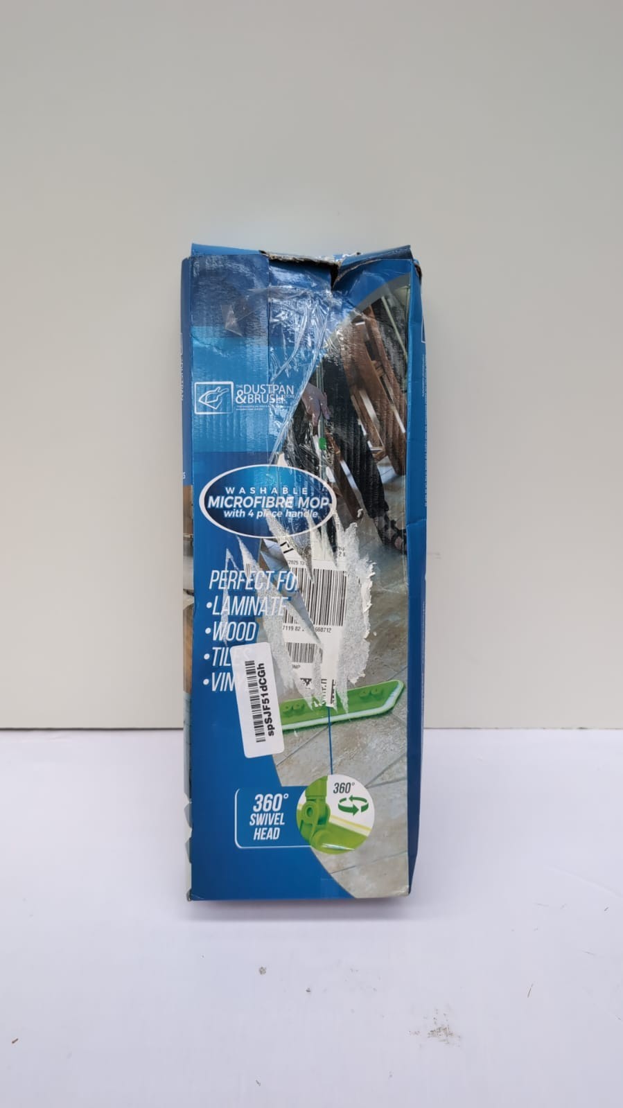 Microfibre Mop with Washable Removable Cleaning Pad(box damaged)