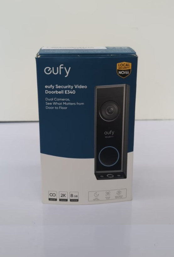 Security Video Doorbell E340 Dual Cameras w/Delivery Guard 2K Full HD (Used)