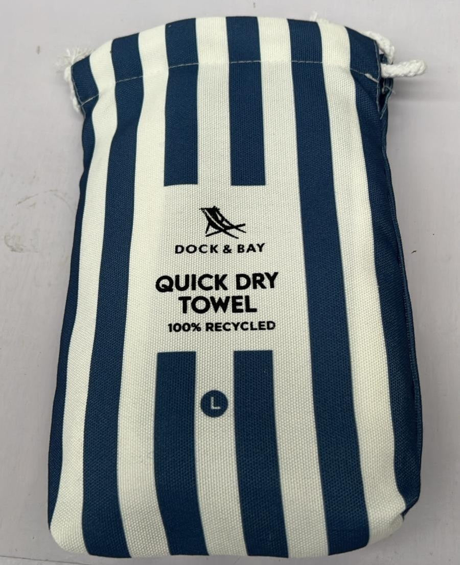 Dock & Bay Beach Towel - Quick Dry, Sand Free - Compact, Lightweight - LARGE