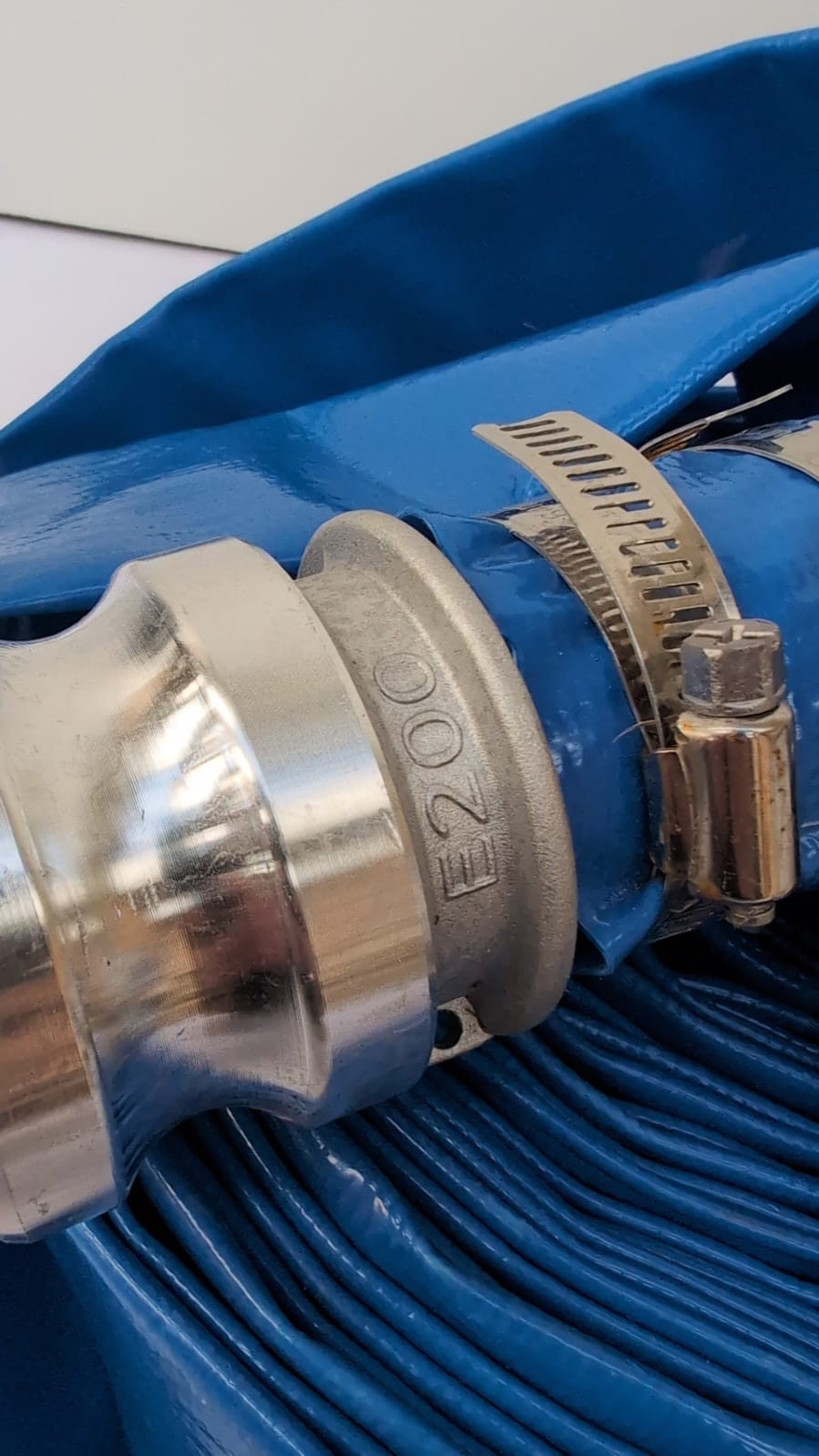 Backwash Hose Heavy-Duty PVC Flat Pool Discharge Hose w/ Camlock C & E(USED)