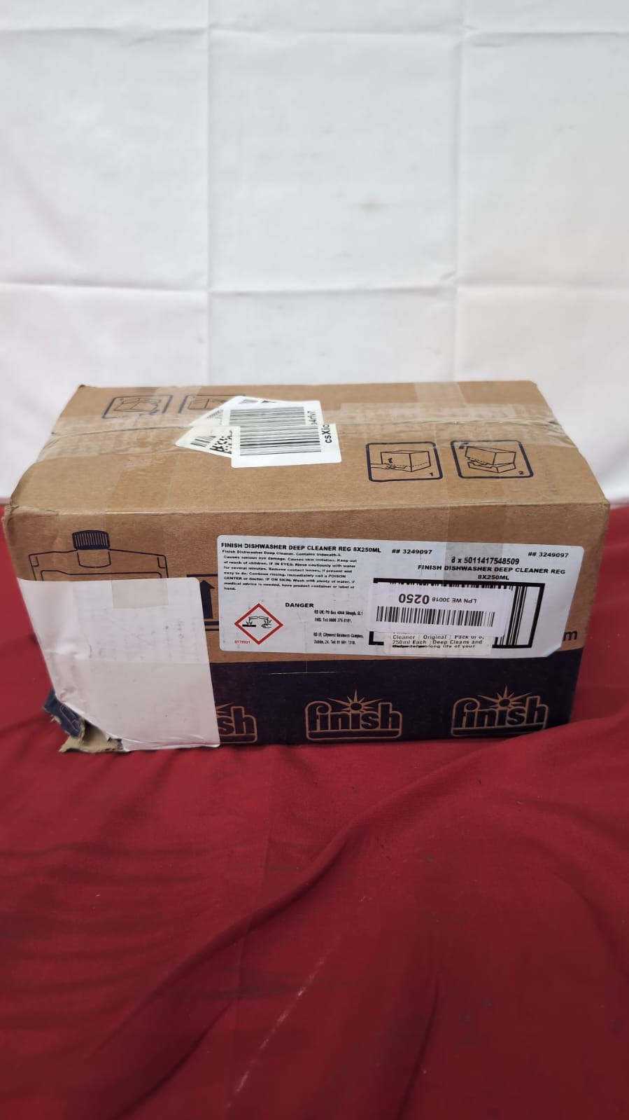 Finish Dishwasher Machine Cleaner Original 250ml Deep (box damaged 7 pack only)