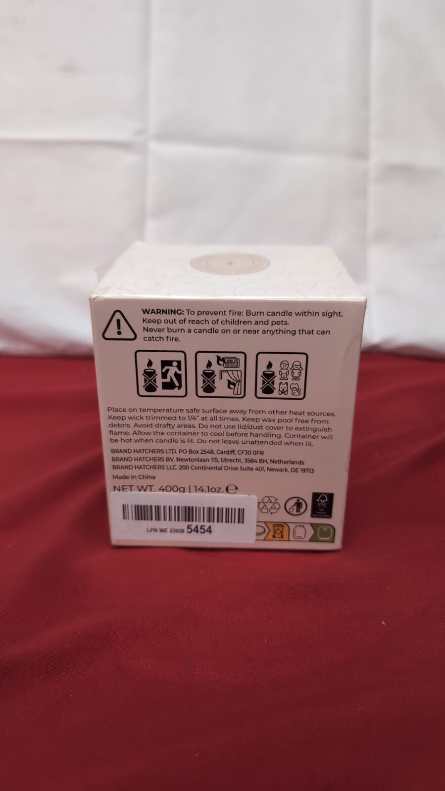 CNFN Wildflower Scented Candle - Made with 100% Wildflower 40 Hrs 400g Large