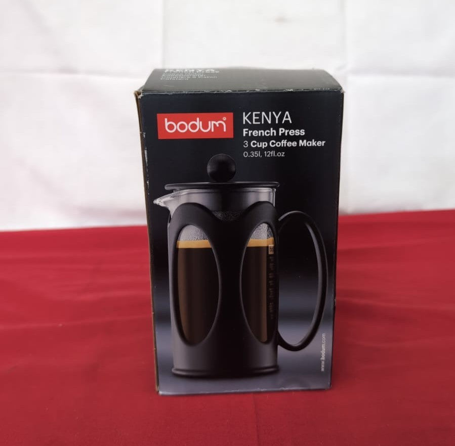 Bodum Kenya French Press 3 cup-350 ml Black, 3 Cup(USED)