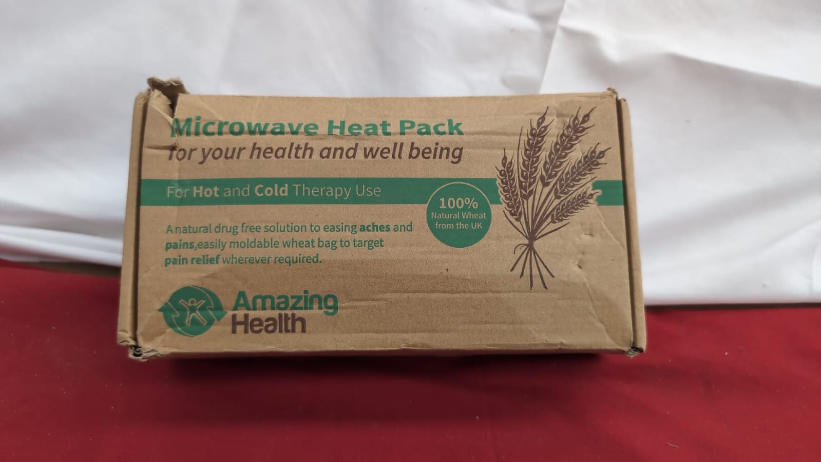 Amazing Health Unscented Plum Tartan Hot and Cold Therapy Pack (box damaged)