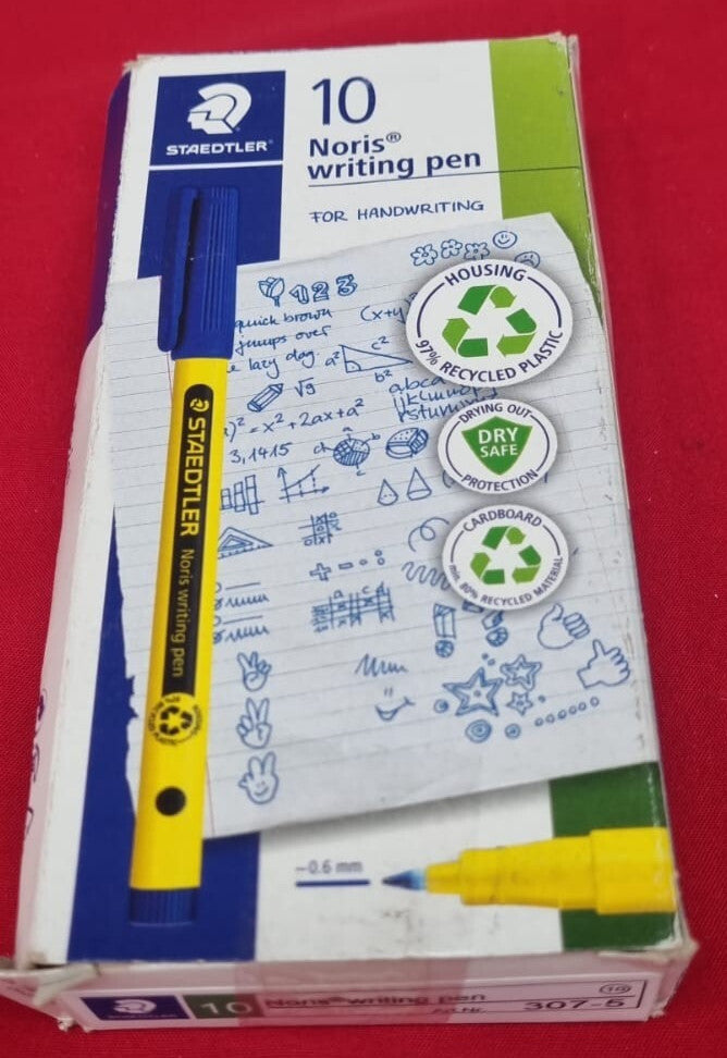 STAEDTLER Noris - Handwriting Pen - Pale Green - Box of 10, 307-550