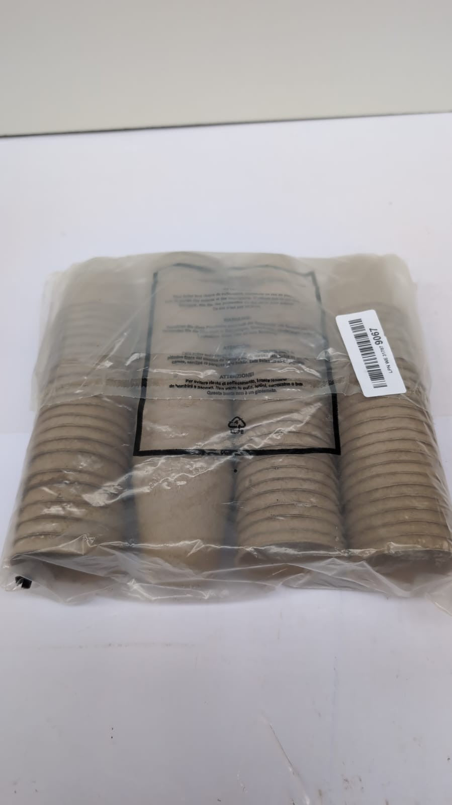 96 Piece Biodegradable Organic Fibre Seed Growing Pots, Seedling Pots