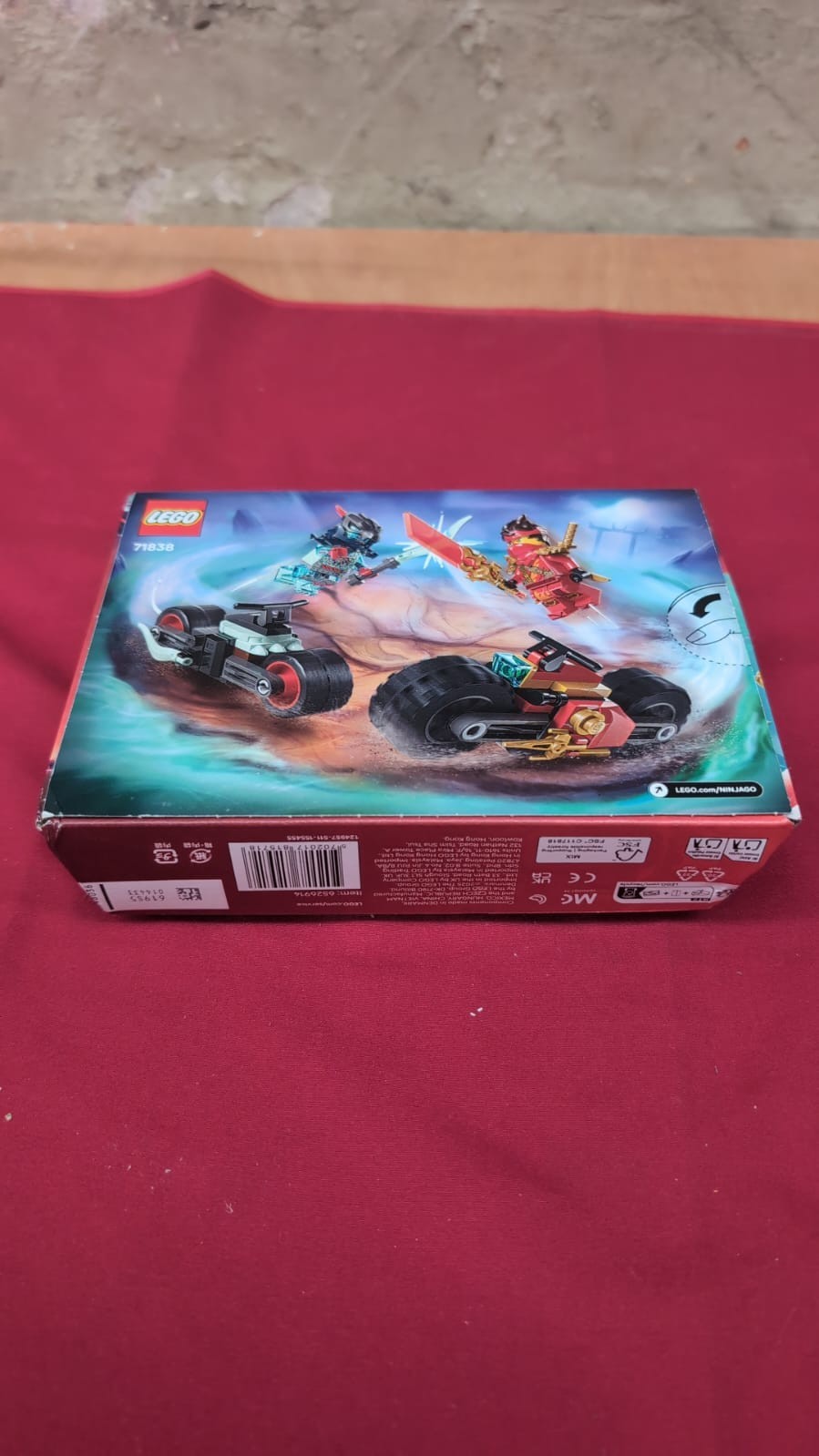 LEGO NINJAGO Kai’s Motorcycle Speed Race Set 2 Ninja Motorbike Toys (boxdamaged)