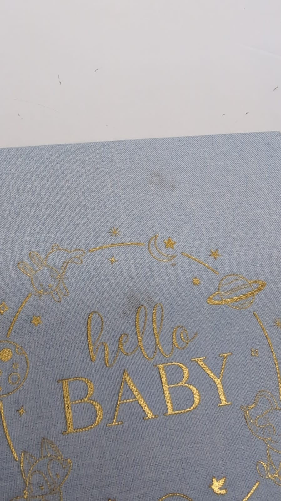 Hello Baby Memory Book for Boy Girl (2 small marks on front cover)