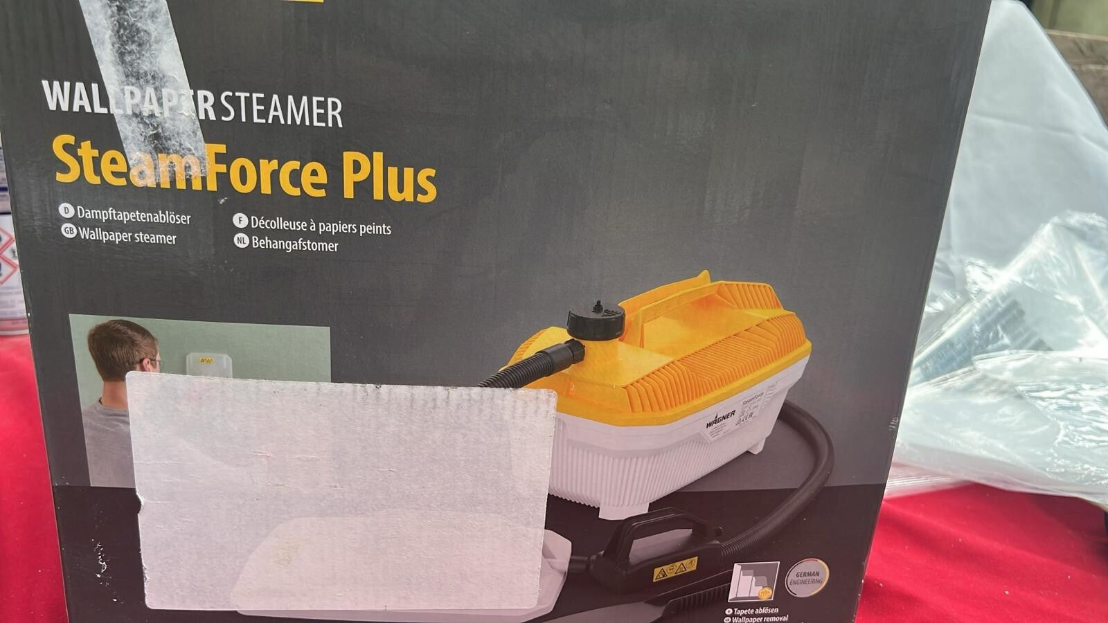 Wagner SteamForce Plus Wallpaper Steamer Steam Remover for Large Areas
