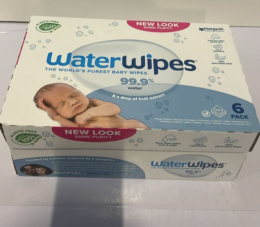 WaterWipes Newborn & Baby Wipes, 360 Count (6 Packs)