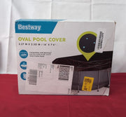 Bestway | Oval Pool Cover for Above Ground Pools,BLACK(BOX DAMAGED)