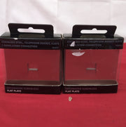 BG Electrical Single Telephone Slave Socket pack of 2(packaging damaged)