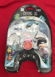 Among Us Crewmate Figures 5 Pack AU2040-H, Official Merchandise (box damaged)