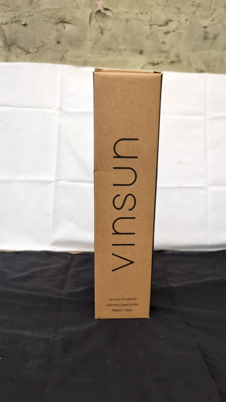 Vinsun Stainless Steel Water Bottle with Straw 500ml - 3 Lids