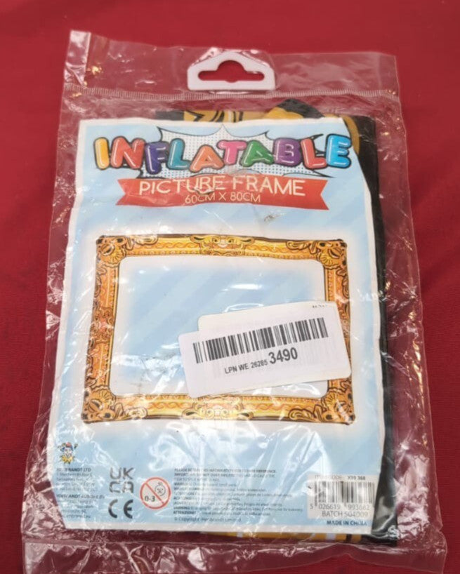 Inflatable Photo Frame with Gold Additive 60 x 80 cm Black (packaging damaged)