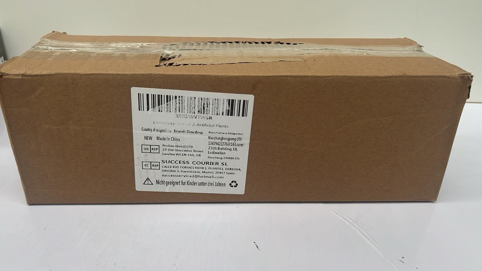 Set of 2 Artificial Plants Indoor Decorative Tall Artificial Plants Large Palm