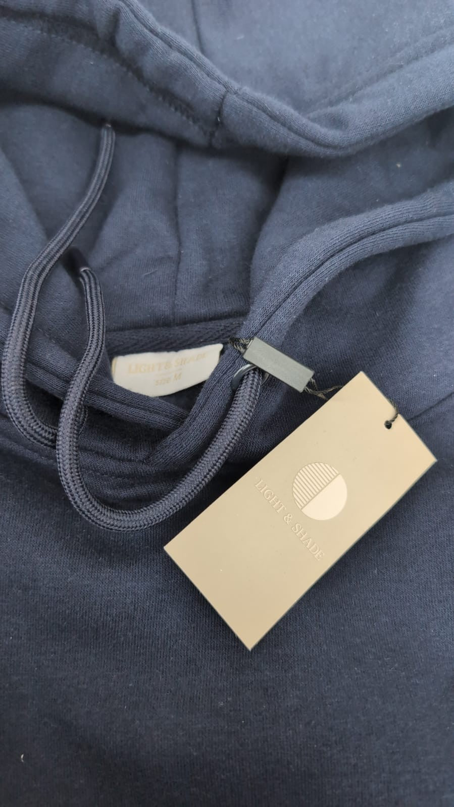Light & Shade Women's Pullover Hoodie Hooded Sweat Top,Navy ,Medium