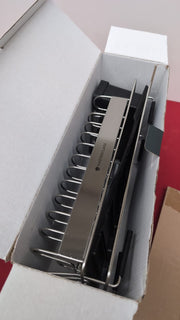 MasterClass Small Dish Drainer Rack with Cutlery Drainer,Silver/Black(USED)