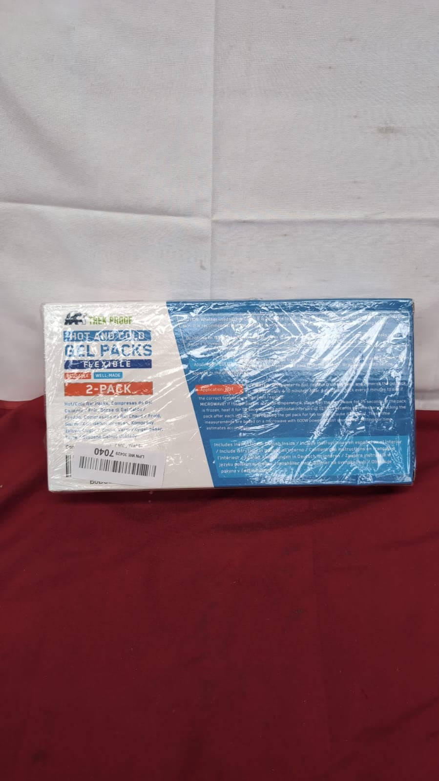 Trekproof Ice Pack (2-Piece Set) Reusable Hot and Cold Therapy Gel