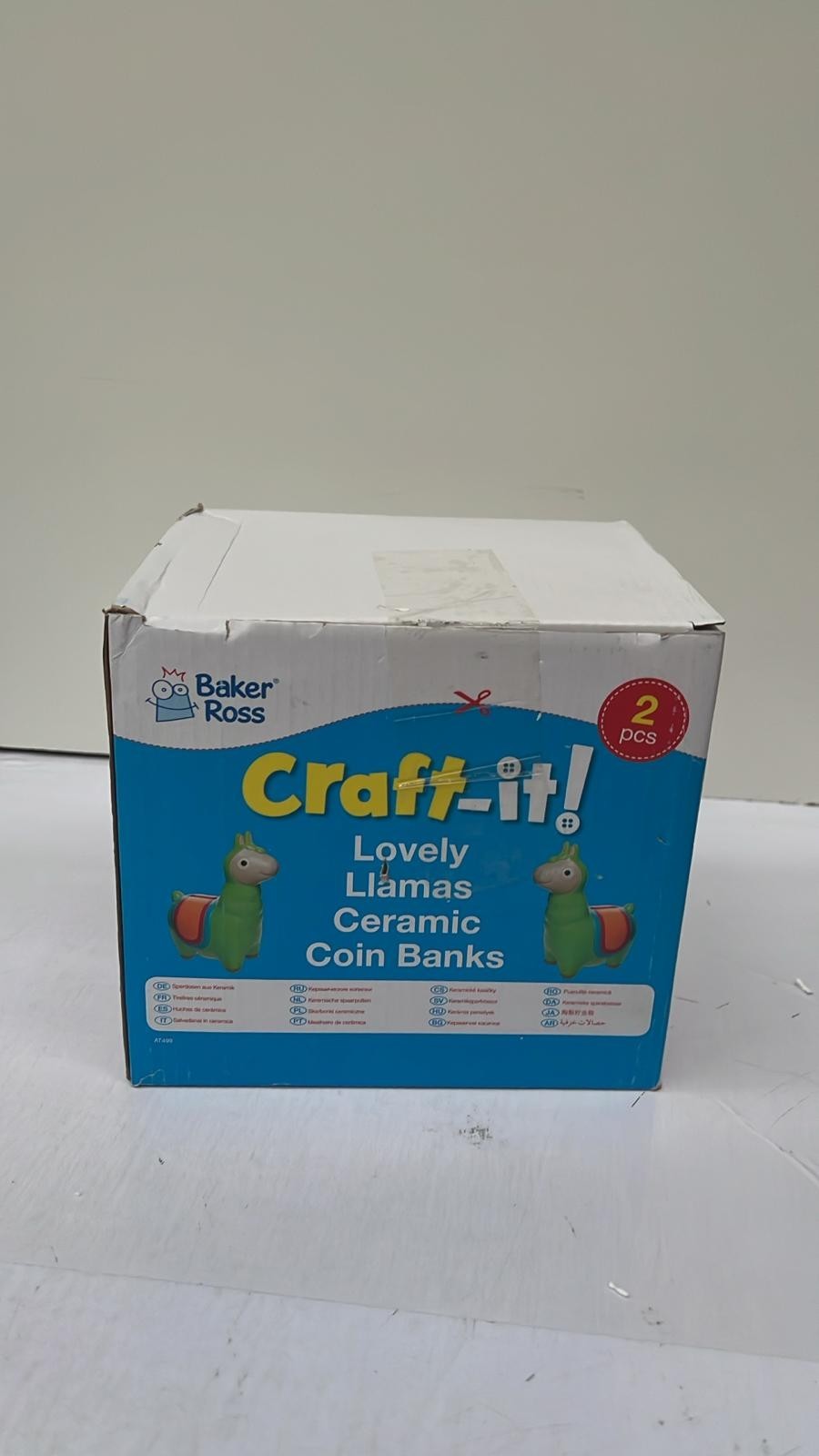 Lovely Llama Ceramic Coin Banks 2 packs