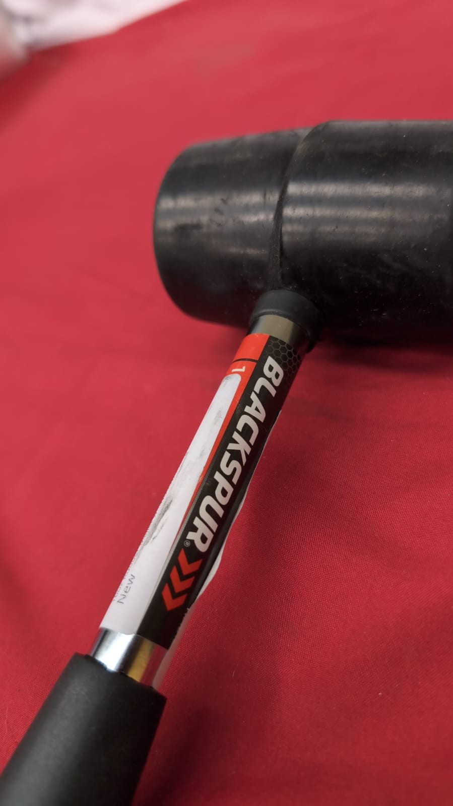 Blackspur 16oz Rubber Mallet with Steel Shaft (slightly scuffed)