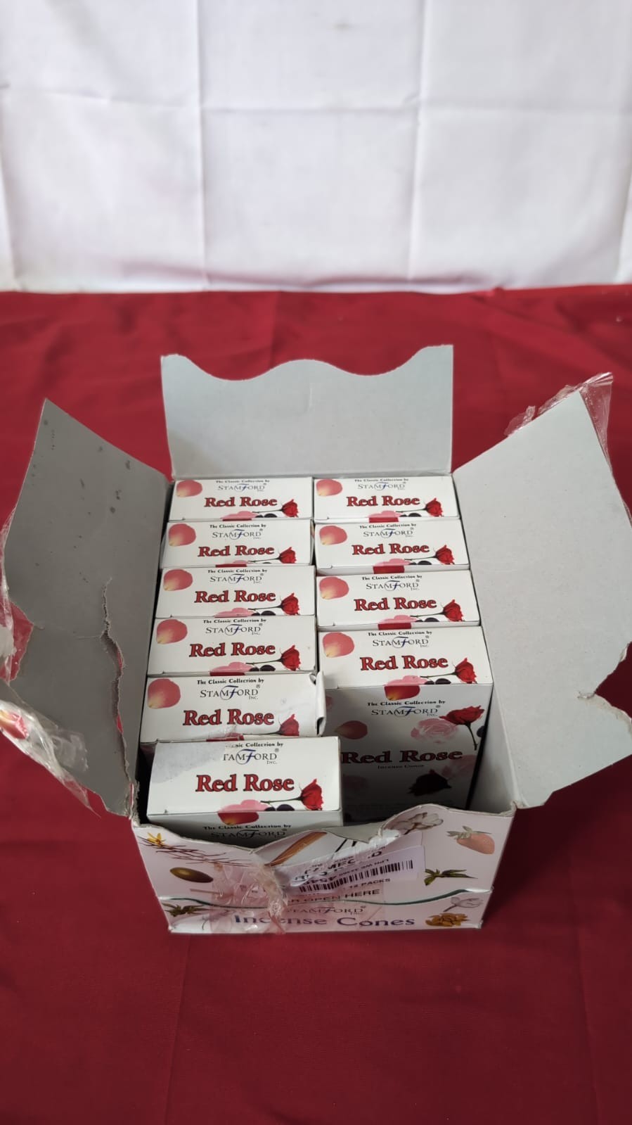 Stamford Red Rose Incense Cones (pack Damaged, 10 Pack)