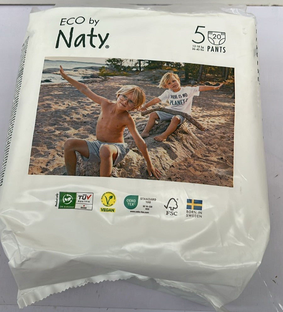 Eco by Naty Eco Nappy Pants, Size 5, Pack of 20