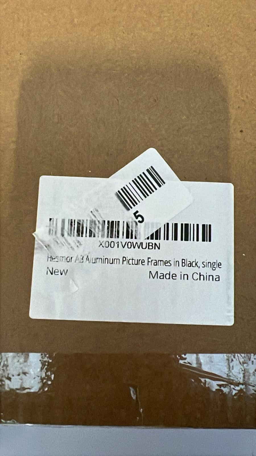 Hesmor A3 Picture Frame Aluminum Acrylic in Black, A3 Photo Frames