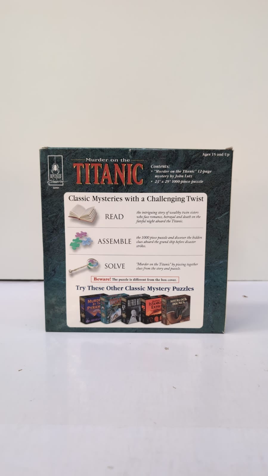 University Games Murder on the Titanic 1000pc Jigsaw Puzzle(BOX OPENED)