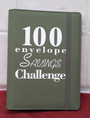 100 Envelopes Money Saving Challenge Money Saving Binder Green