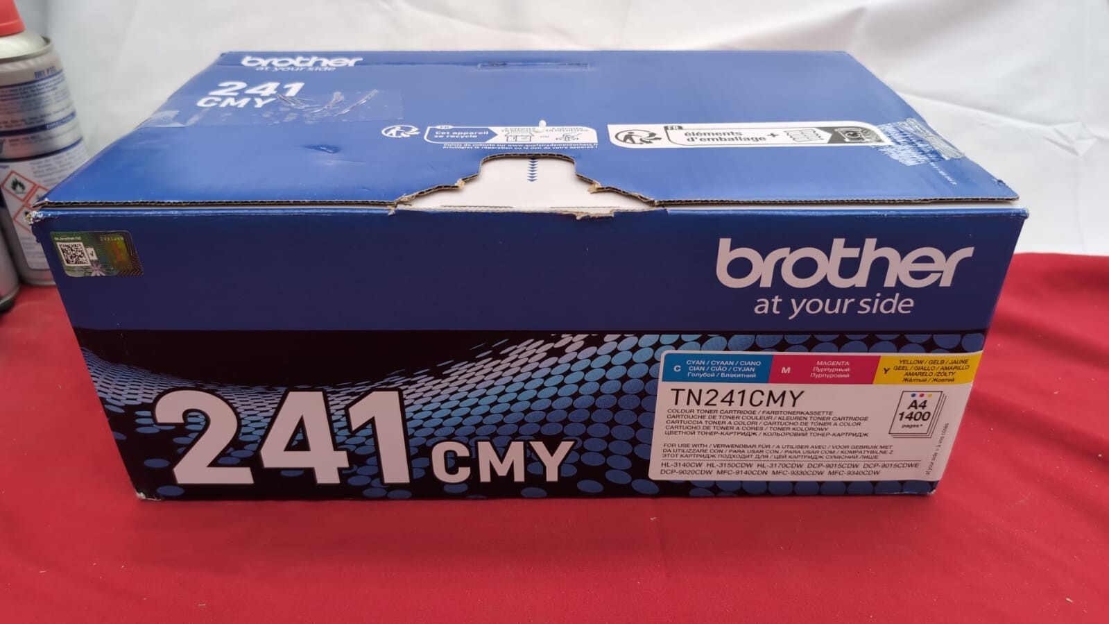 Brother TN-241C/TN-241M/TN-241Y Toner Cartridges (BOX DAMAGED)
