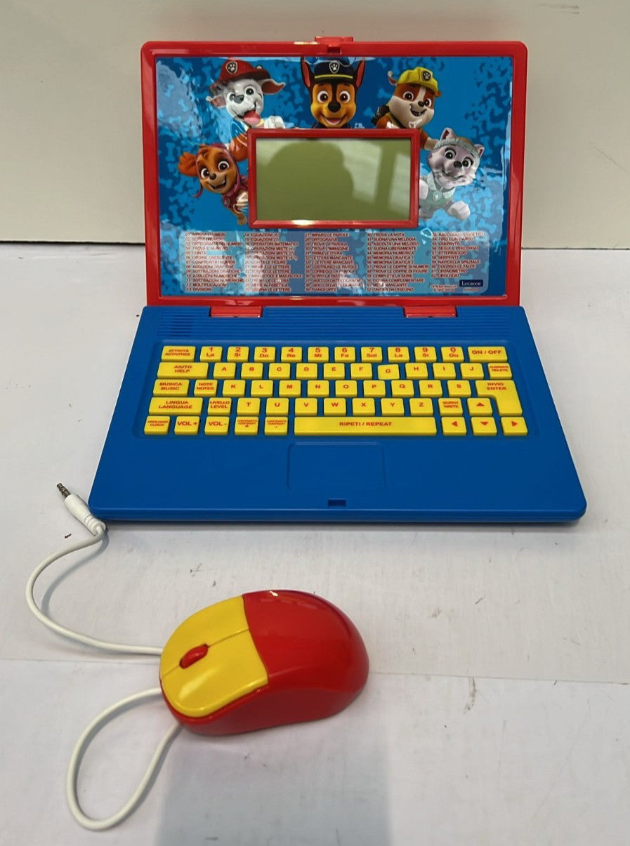 LEXIBOOK, Paw Patrol, Educational and Bilingual Laptop Italian/English, Toy
