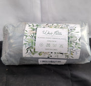 Whale flotilla flannel fleece throw blanket 50x60inch