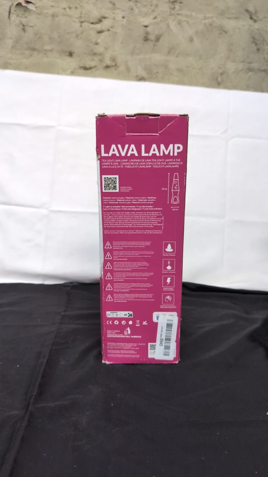 Fisura Lava Lamp with Candle. Electricity-Free Lamp,Pink,(BOX DAMAGED)