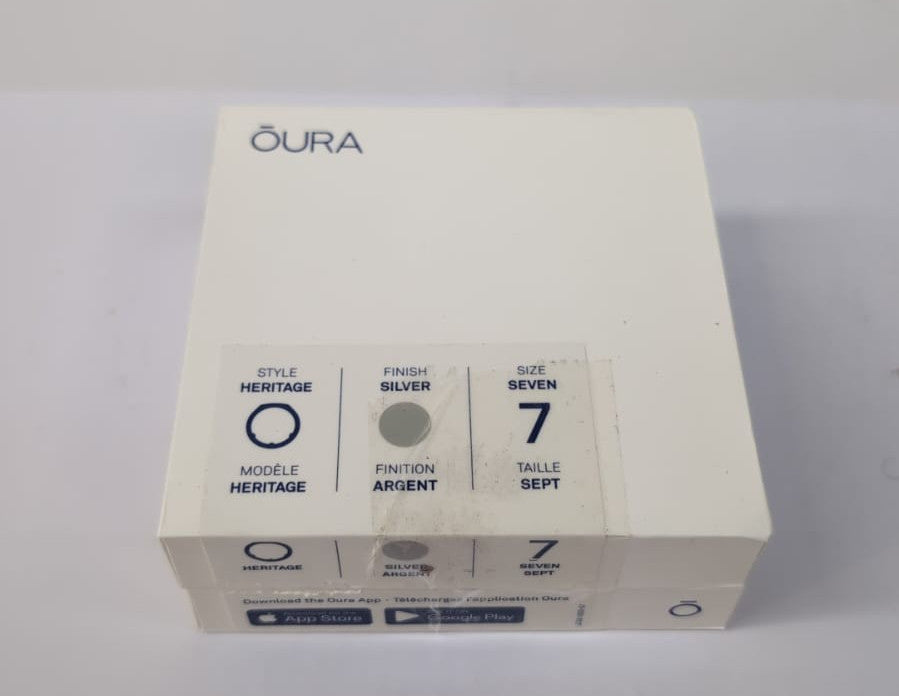 Oura Gen3 Heritage Smart Ring - Size 7, Silver | Sleep, Heart Rate and Fitness