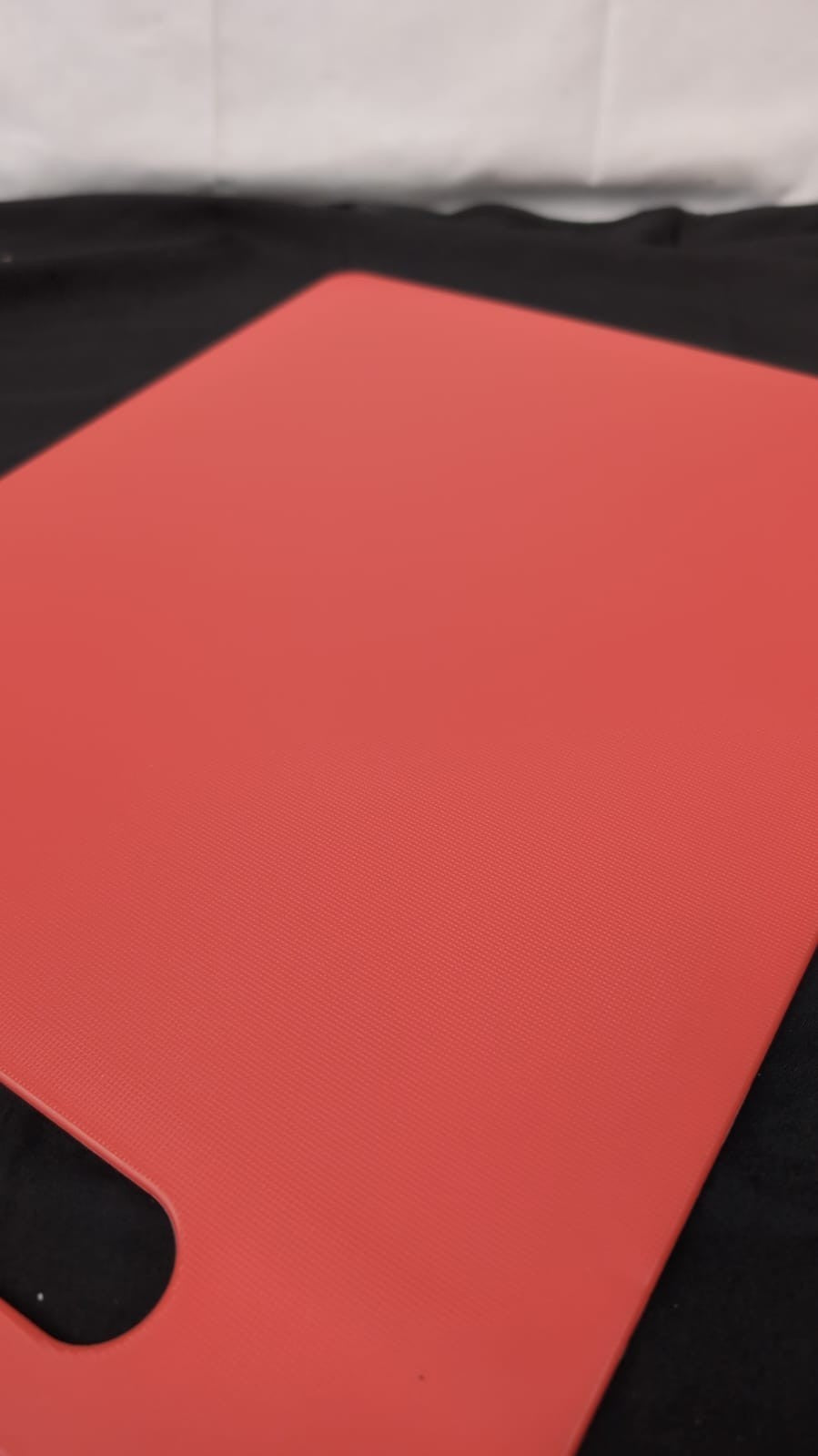 Large Red Poly Chopping Board, Multipurpose Anti-Slip Surface, 40 x 30cm