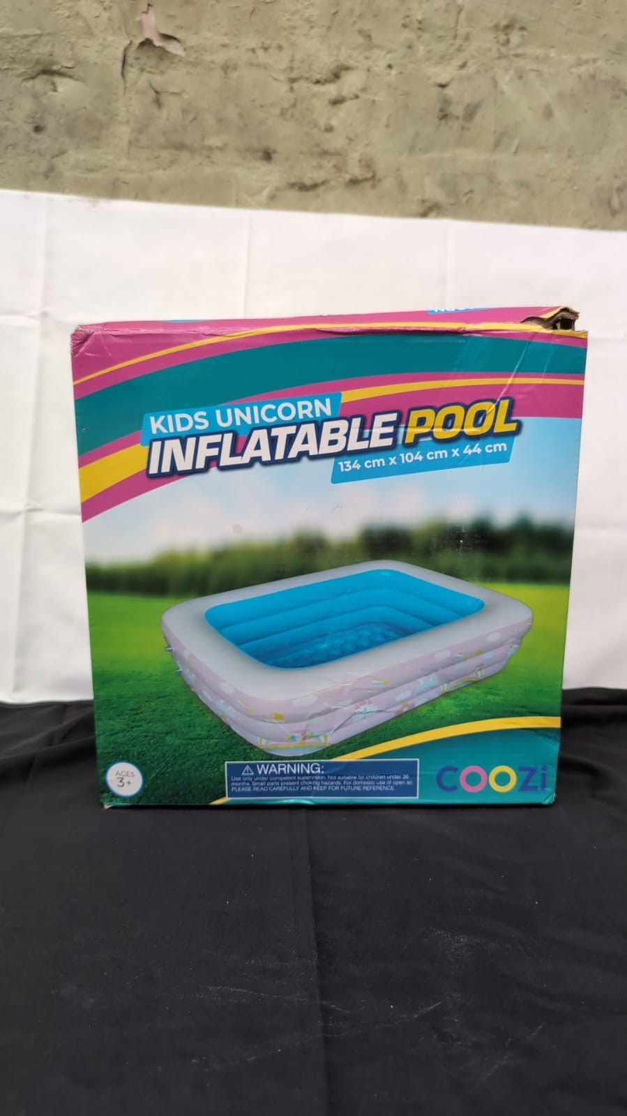 COOZi Paddling Pool,Inflatable Pool for Kids, KIDS UNICORN(BOX DAMAGED)