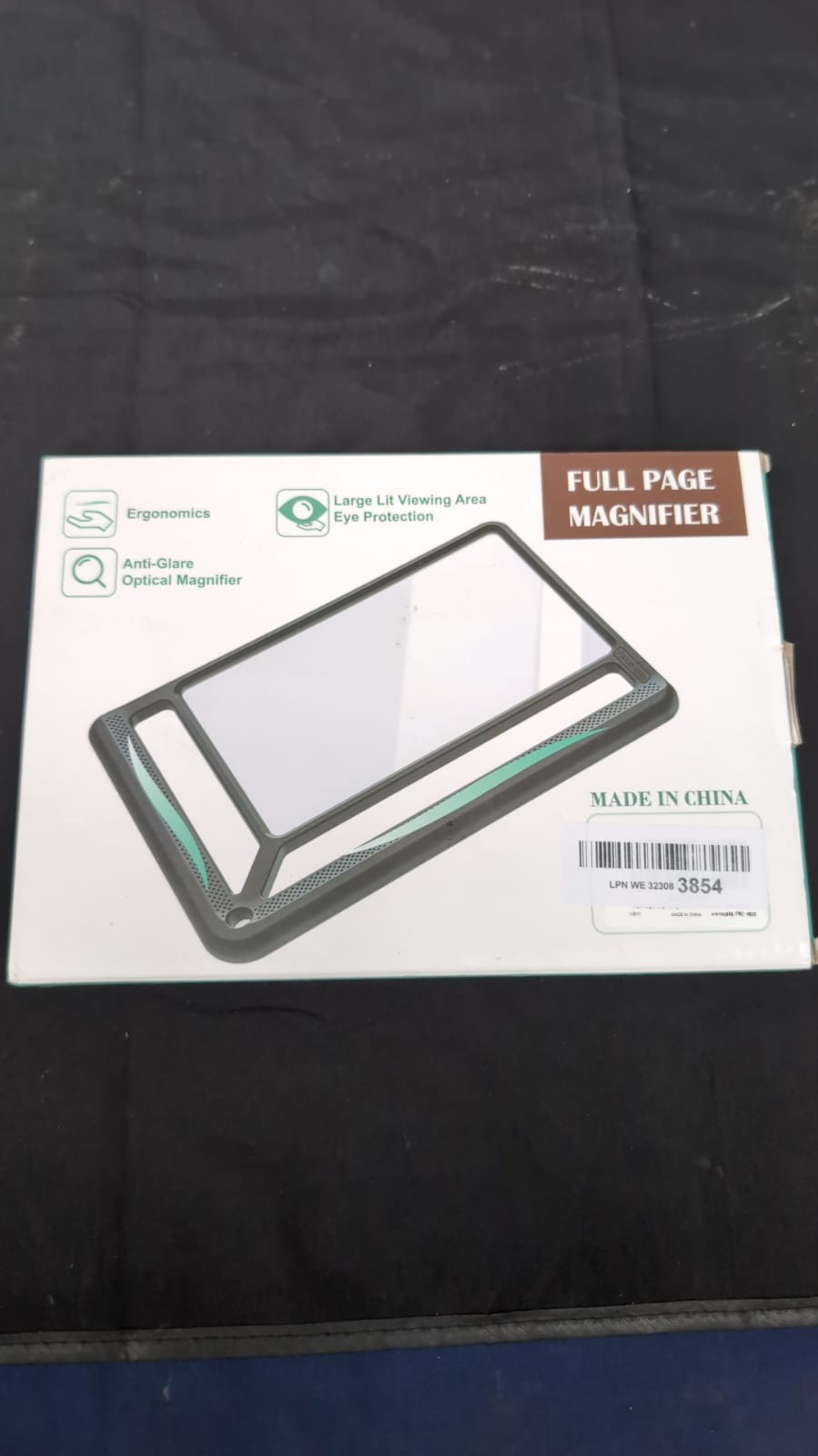 Full Page Magnifying Glass For Reading Lightweight Rectangular Magnifier