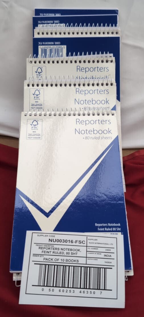 nu: Reporters Notebook | Wirebound | Stationary (9pack)