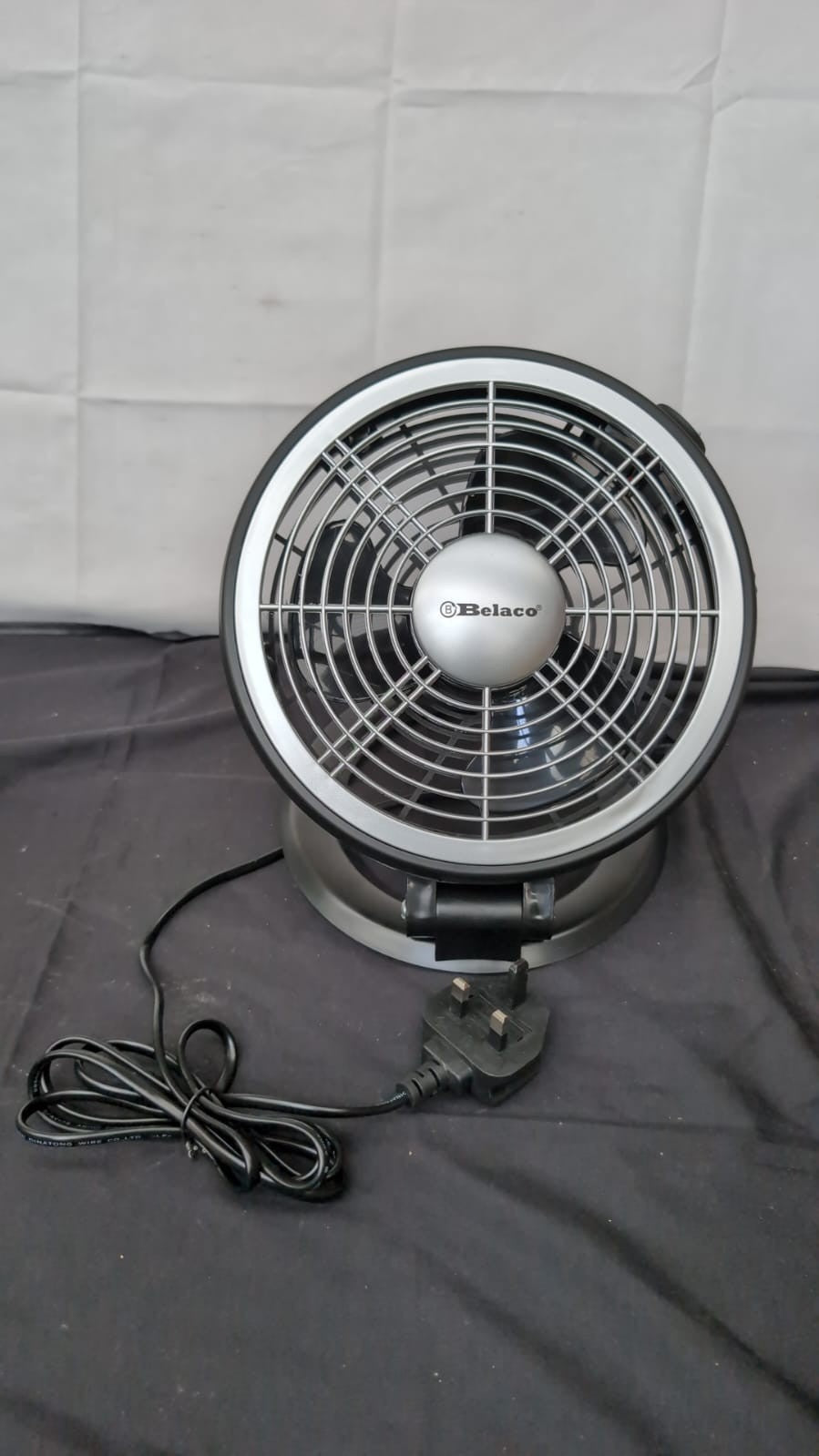 Belaco 7” Desk Fan Wall Mounted 2in1 Function Stand Fan (USED)