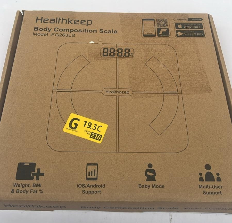 Healthkeep Smart Body Fat Scale with 13 Body Composition Metrics, Smart Digital