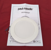 paul russells LED Ceiling Downlights, 8W Slim Recessed Bathroom Downlight